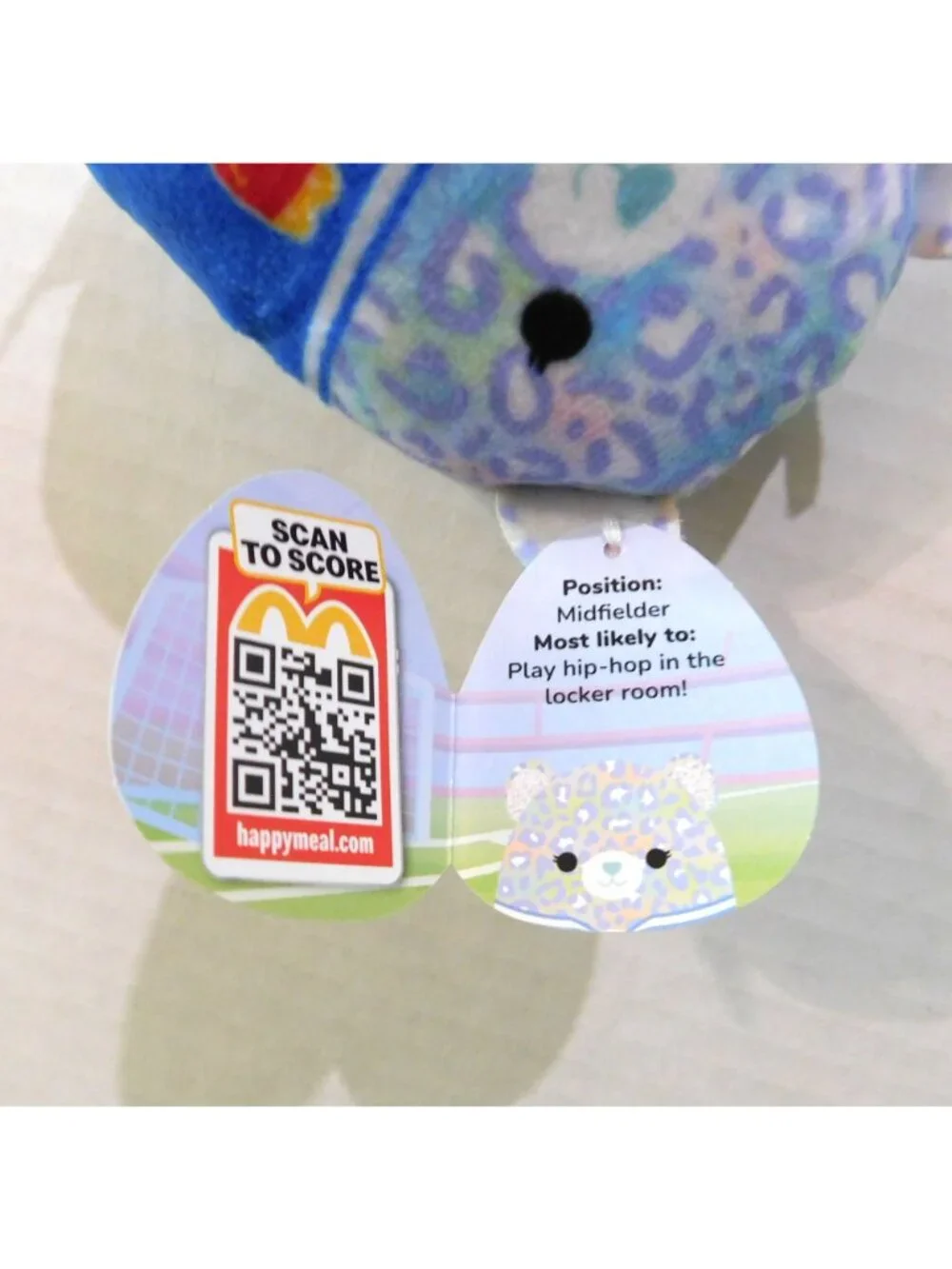 Squishmallows Lindsay 2026 FIFA Soccer McDonalds Happy Meal Toy Plush Boxed